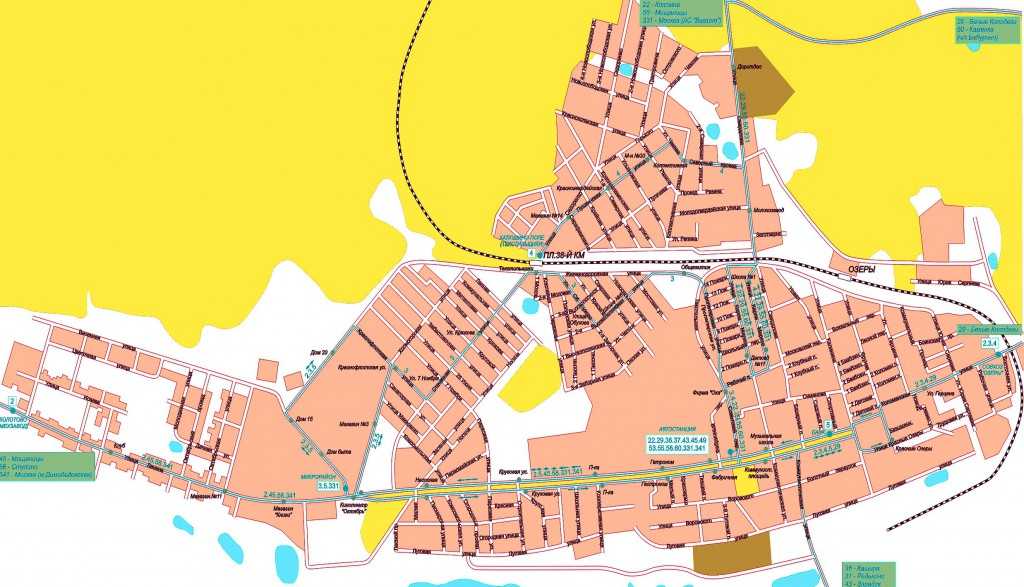 Карта елабуги с улицами и домами подробно