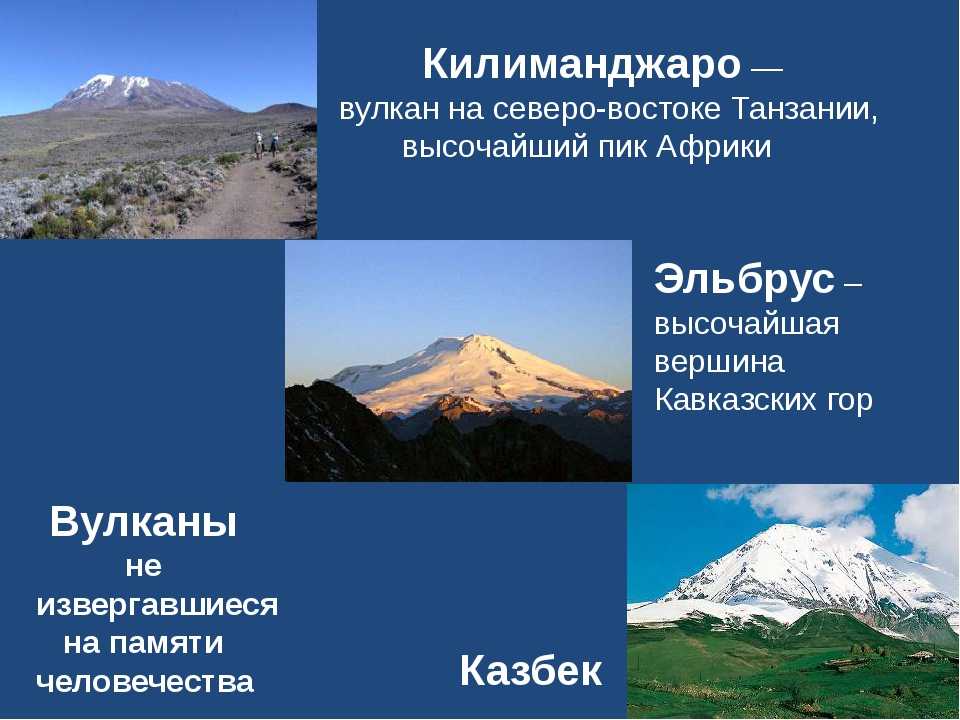 Вулкан эльбрус - «спящий» вулкан на кавказе