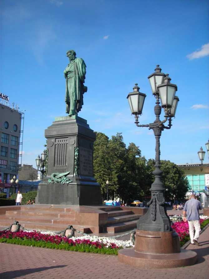 Фото памятника пушкину в москве (19 фото)