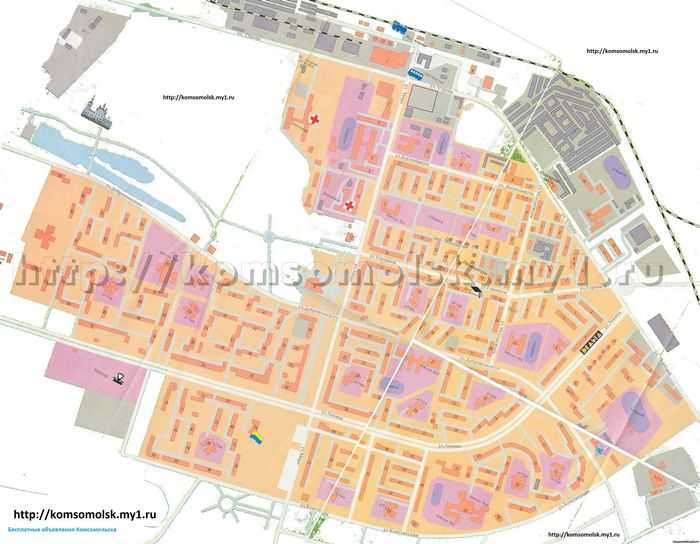 Подробная карта комсомольск-на-амуре  2021 2020 года с улицами номерами домов показать