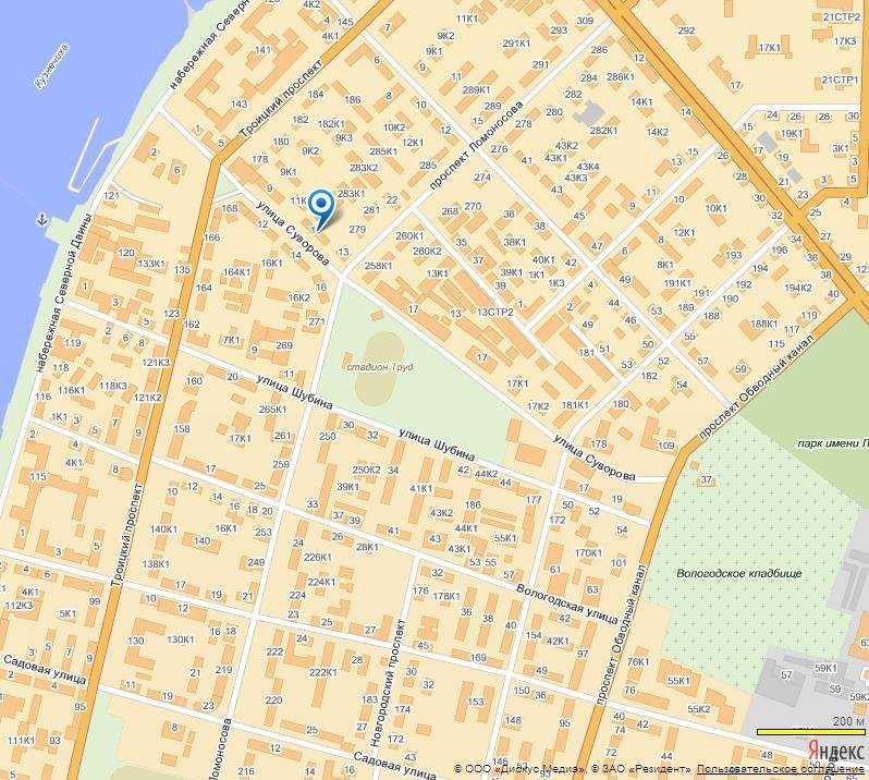 Карта архангельска с улицами — туристер.ру