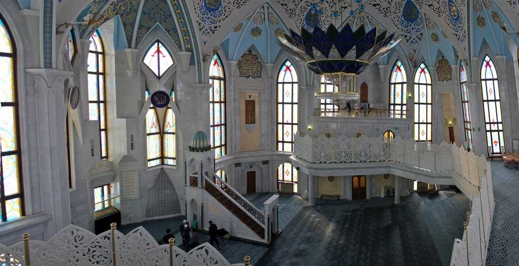 Мечеть кул-шариф — голубая мечеть в казани