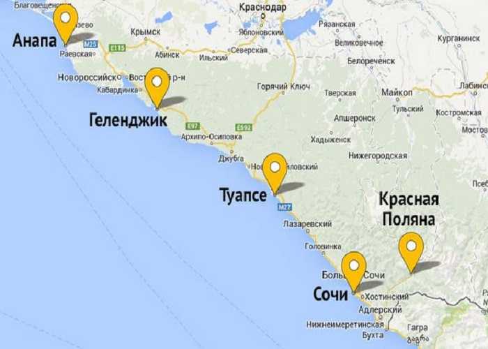 Черноморские курорты: топ-28 городов на берегу чёрного моря
