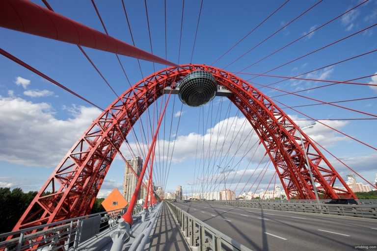 Узнай где находится Живописный мост на карте Москвы (С описанием и фотографиями) Живописный мост со спутника