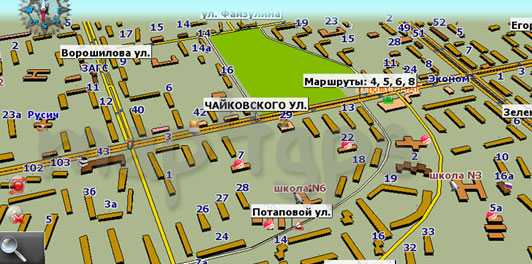 Карта от старого города до ангарска