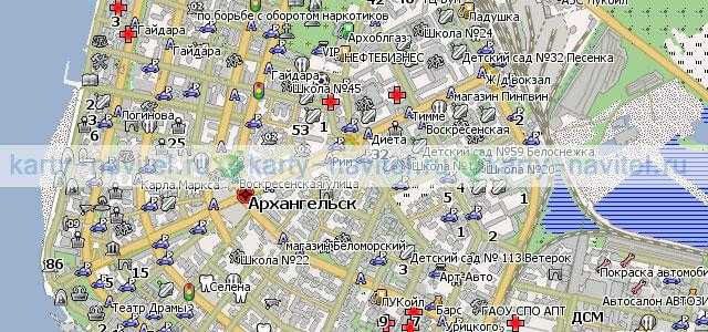 Карта архангельской области с городами, поселками и районами - схема и спутник онлайн