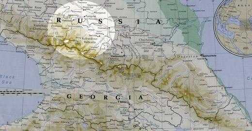 Где находится гора эльбрус на карте россии