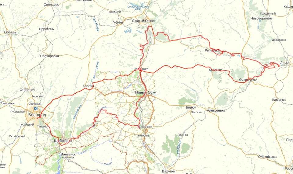 Карта-схема дорог дивногорье краснодар