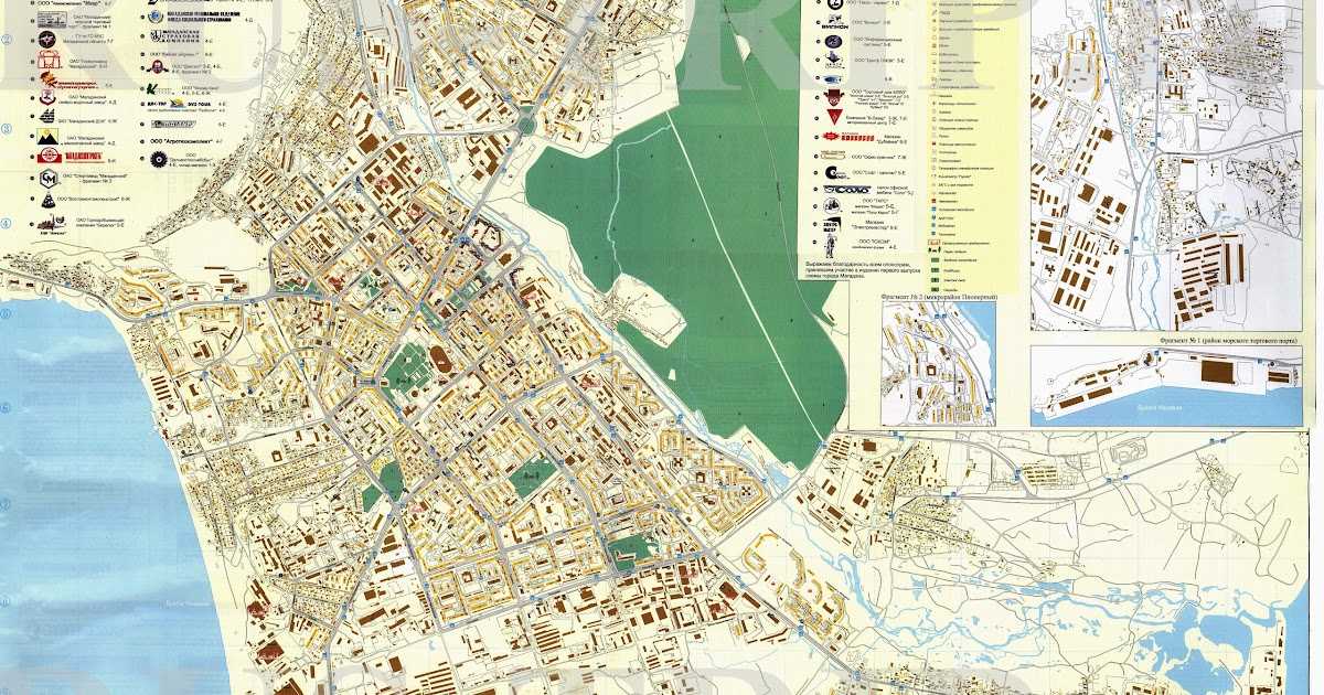 Карта магадана подробно с улицами, домами и районами