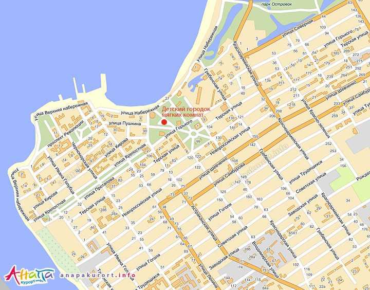 Карта анапа улица терская - 88 фото