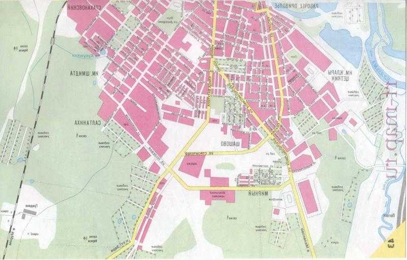 Карта коврова подробная с улицами, номерами домов и районами. ковров на карте онлайн спутник и схема