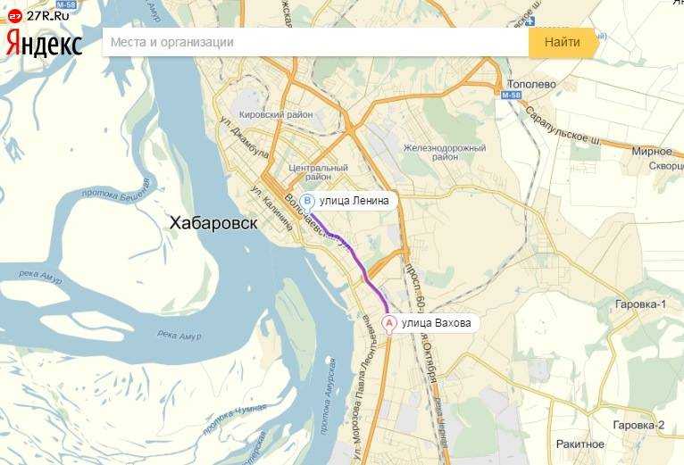 Спутник карта хабаровск с линейкой