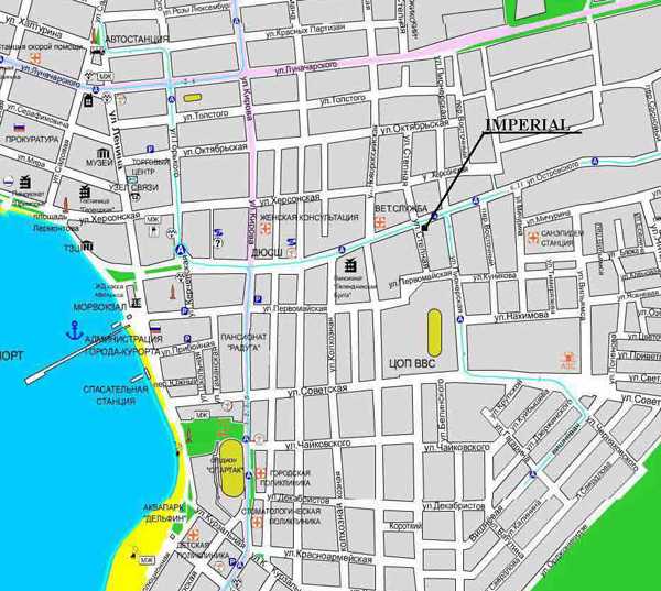 Дивноморское с номерами домов. Архипо Осиповка на карте Геленджика. Карта Геленджика с улицами.