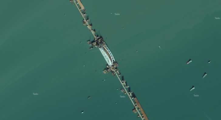 Крымский мост: фото строительства из космоса и не только