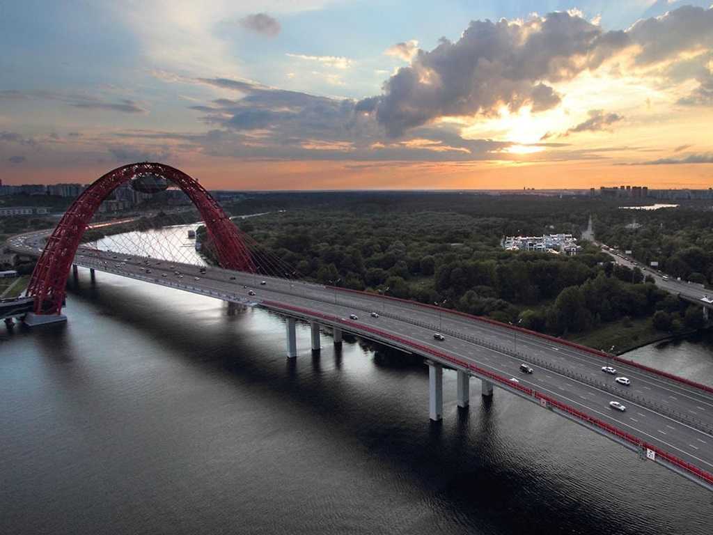 Живописный мост в москве – образец современной архитектуры и новых технологий