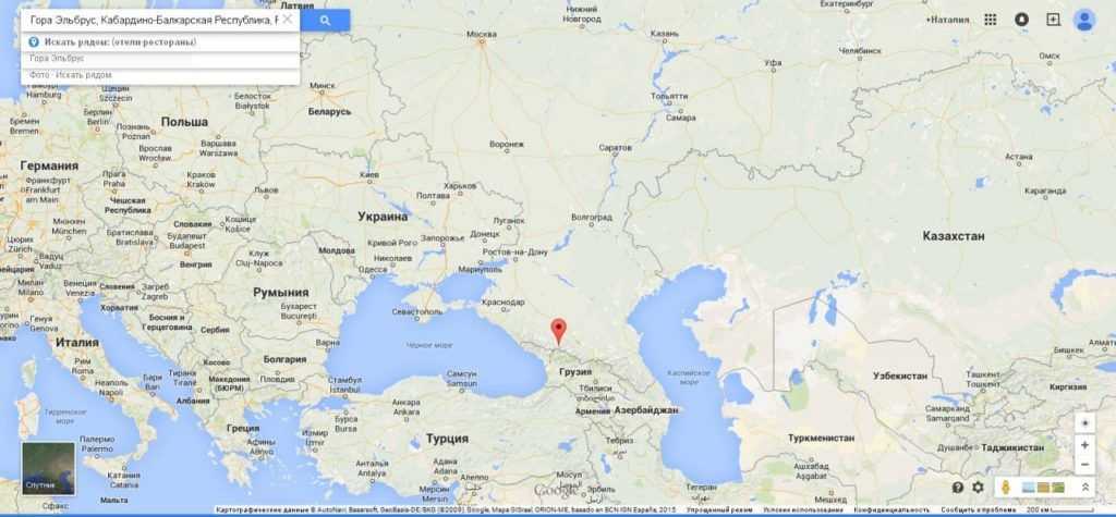 Где находится гора эльбрус на карте россии? (сезон 2021)