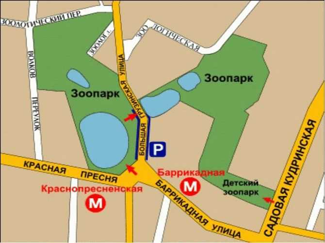 Узнай где находится Московский зоопарк на карте Москвы (С описанием и фотографиями) Московский зоопарк со спутника
