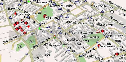 Карта магадана подробная с улицами, номерами домов, районами. схема и спутник онлайн