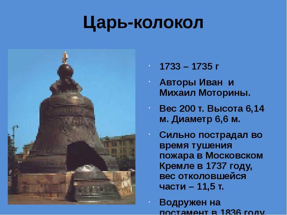"царь-колокол" в московском кремле - гигант, который никогда не звонил. как и почему раскололся царь-колокол