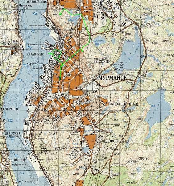 Карта мурманской области с городами и поселками - спутник и схема онлайн