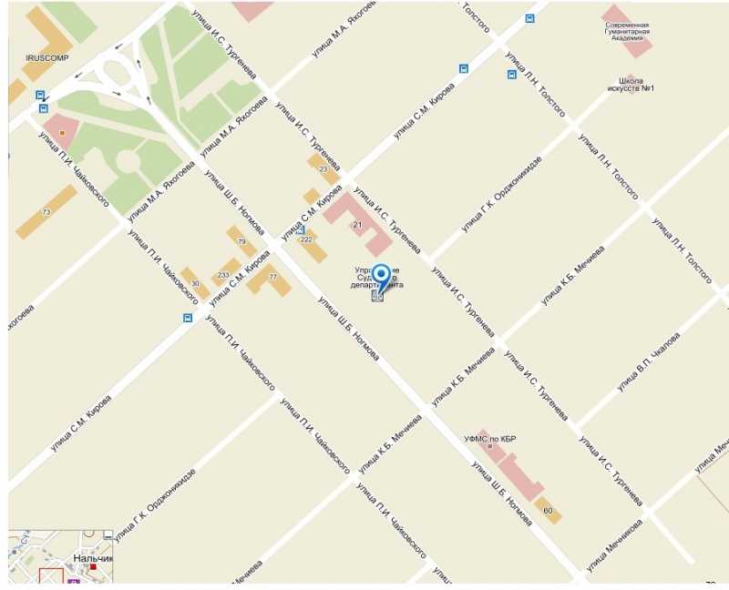 Карта нальчика подробно с улицами, домами и районами