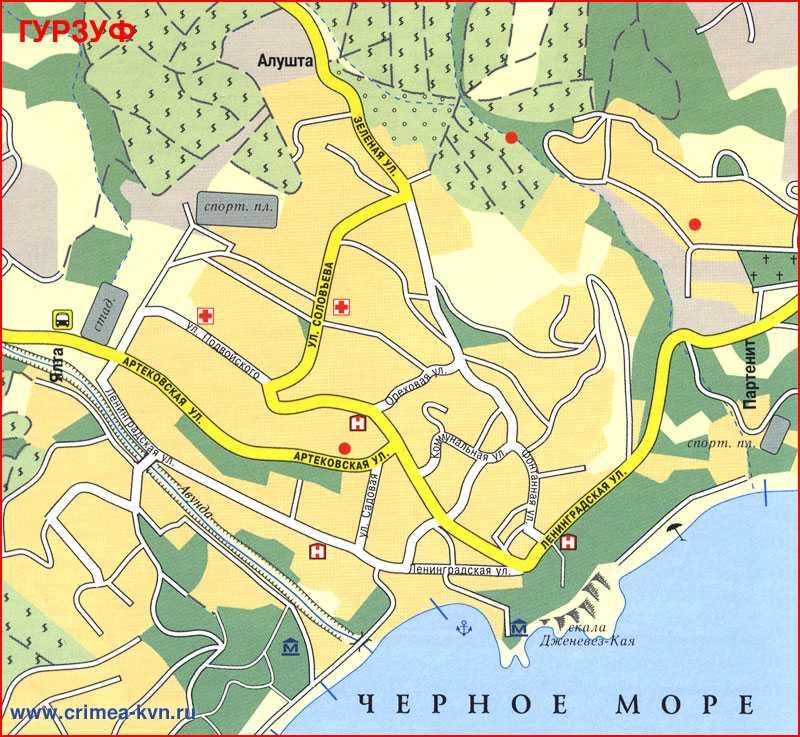 Гурзуф поселок, крым республика подробная спутниковая карта онлайн яндекс гугл с городами, деревнями, маршрутами и дорогами 2021