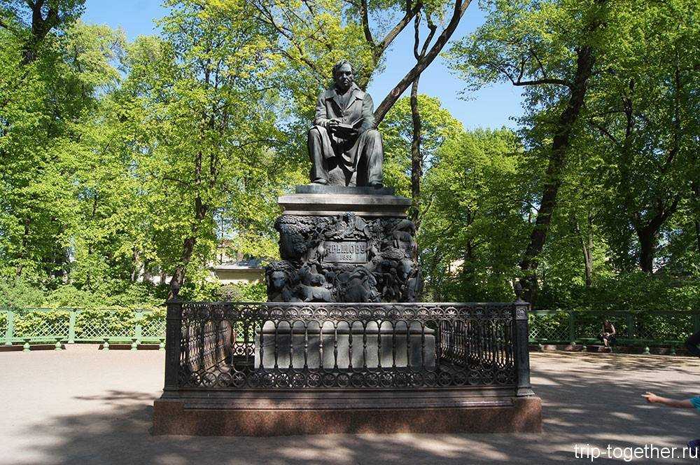 Памятник и.а. крылову в санкт-петербурге