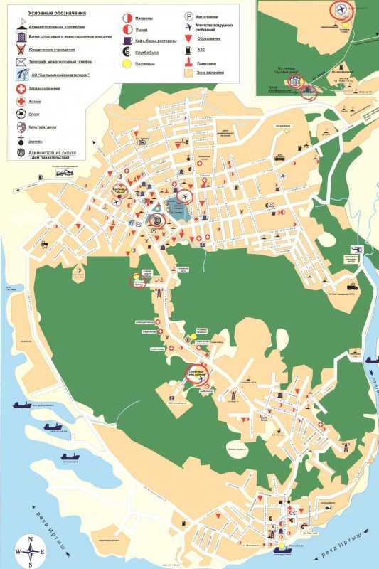 Карта ханты-мансийска подробная с улицами, номерами домов, районами. схема и спутник онлайн