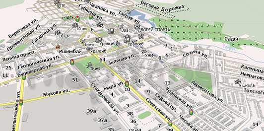 Карта-схема дорог станция невьянск