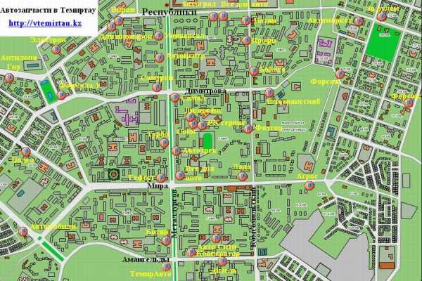 Карта нижневартовска подробно с улицами, домами и районами