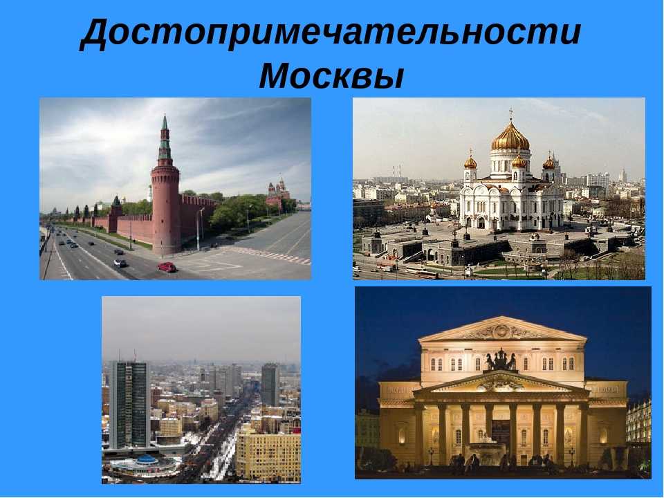 Все достопримечательности москвы с названиями