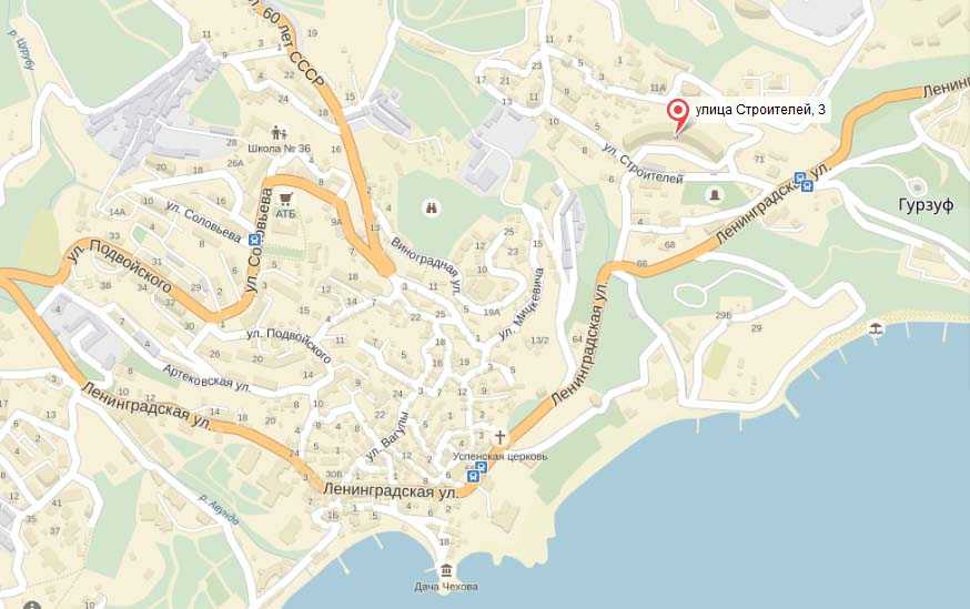 Гурзуф на карте крыма: где находится и как добраться, карта со спутника, отели и гостиницы, номера домов