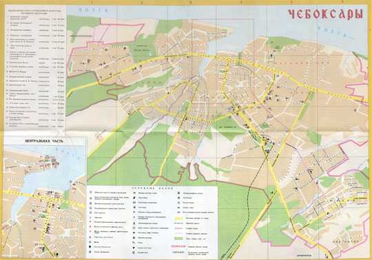 Карта чебоксар подробно с улицами, домами и районами